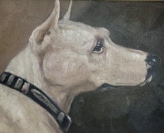 Pit-bull Terrier Oil Painting