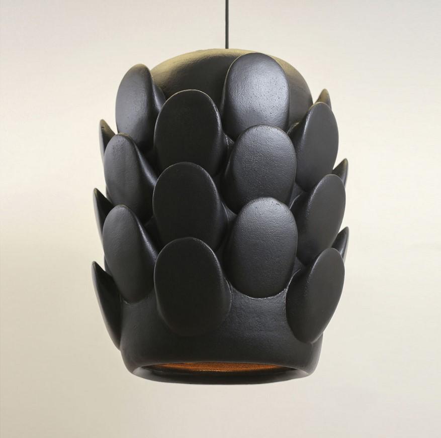 Ukrainian Pita Ceramic Pendant Lamp by Makhno