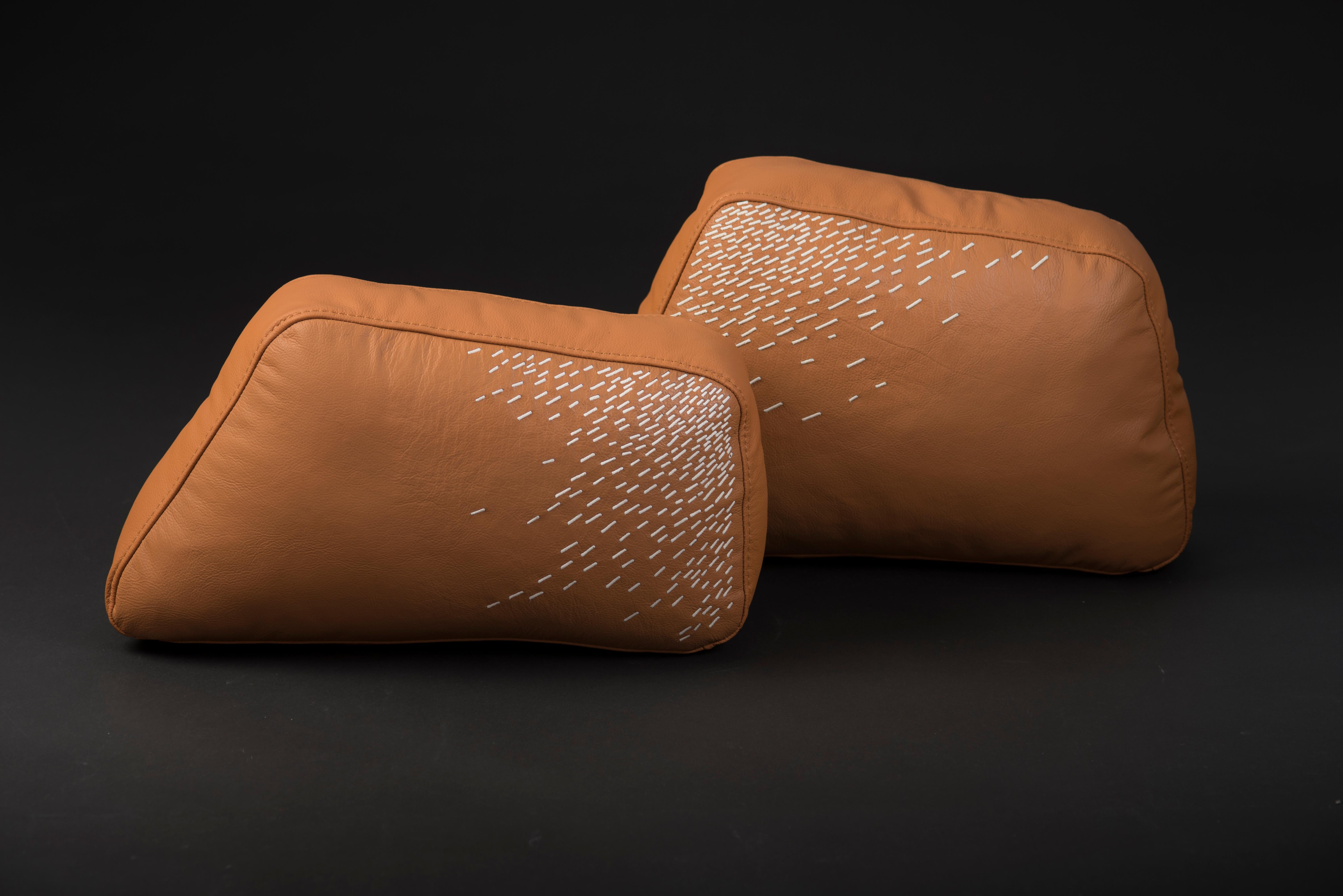 small orange cushion