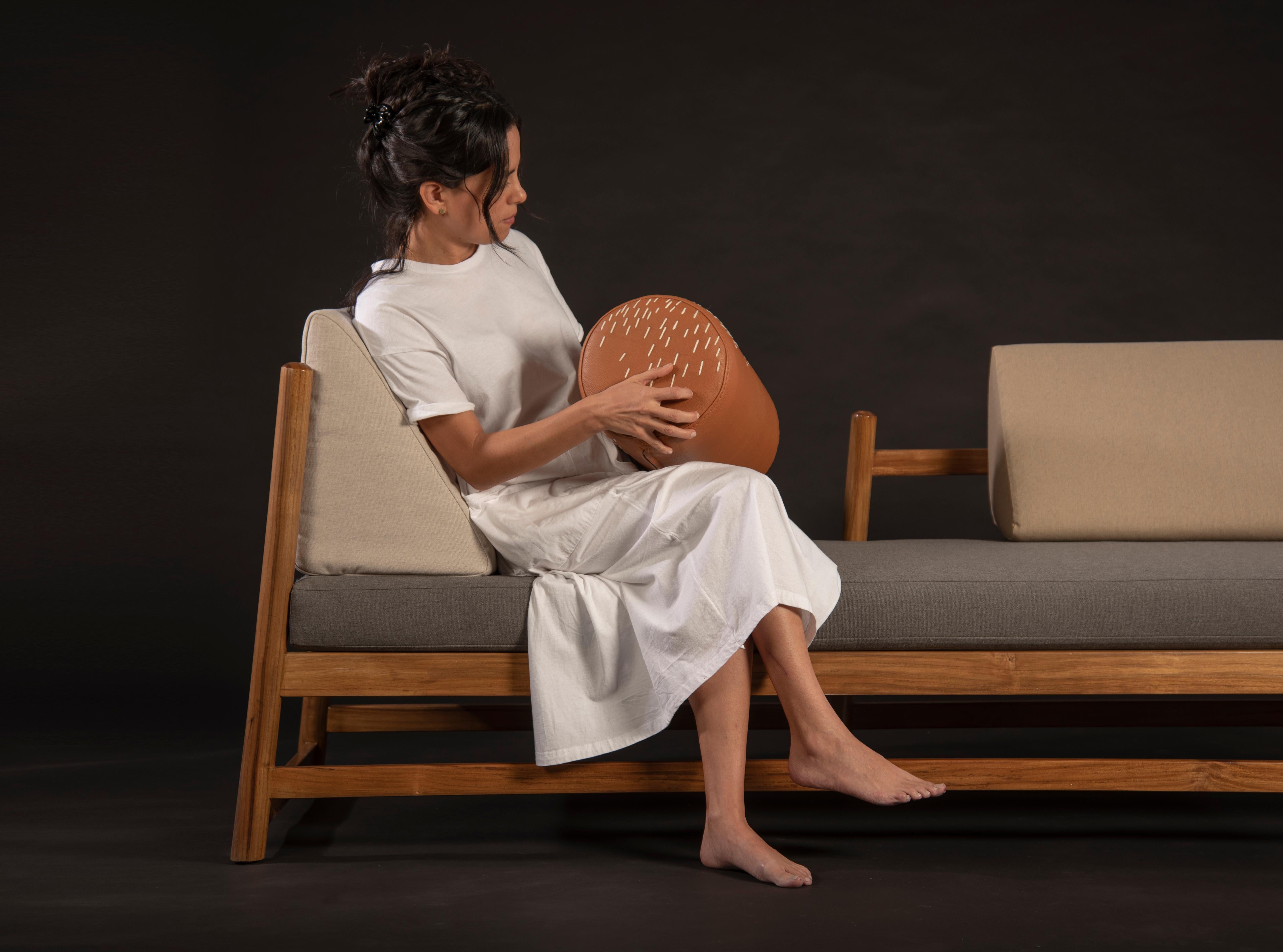 Pita Exterior Daybed, Madera de Teca, Tejido Sunbrella en Nuevo estado para la venta en Zapopan, Jalisco