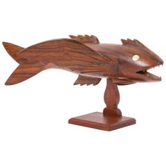 Pitcairn Island "Mutiny on the Bounty" Hand Carved Flying Fish