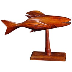 Pitcairn Island Wood Carving of a Flying Fish