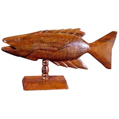 Pitcairn Island Wood Carvings of Fish