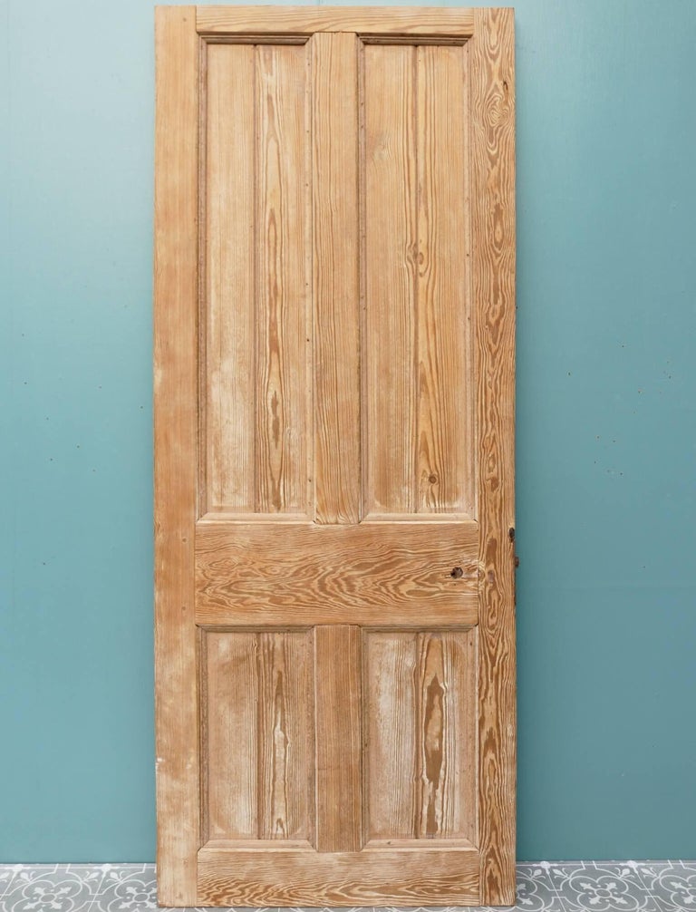 Pitch Pine 4Panel Victorian Internal Door For Sale at 1stDibs
