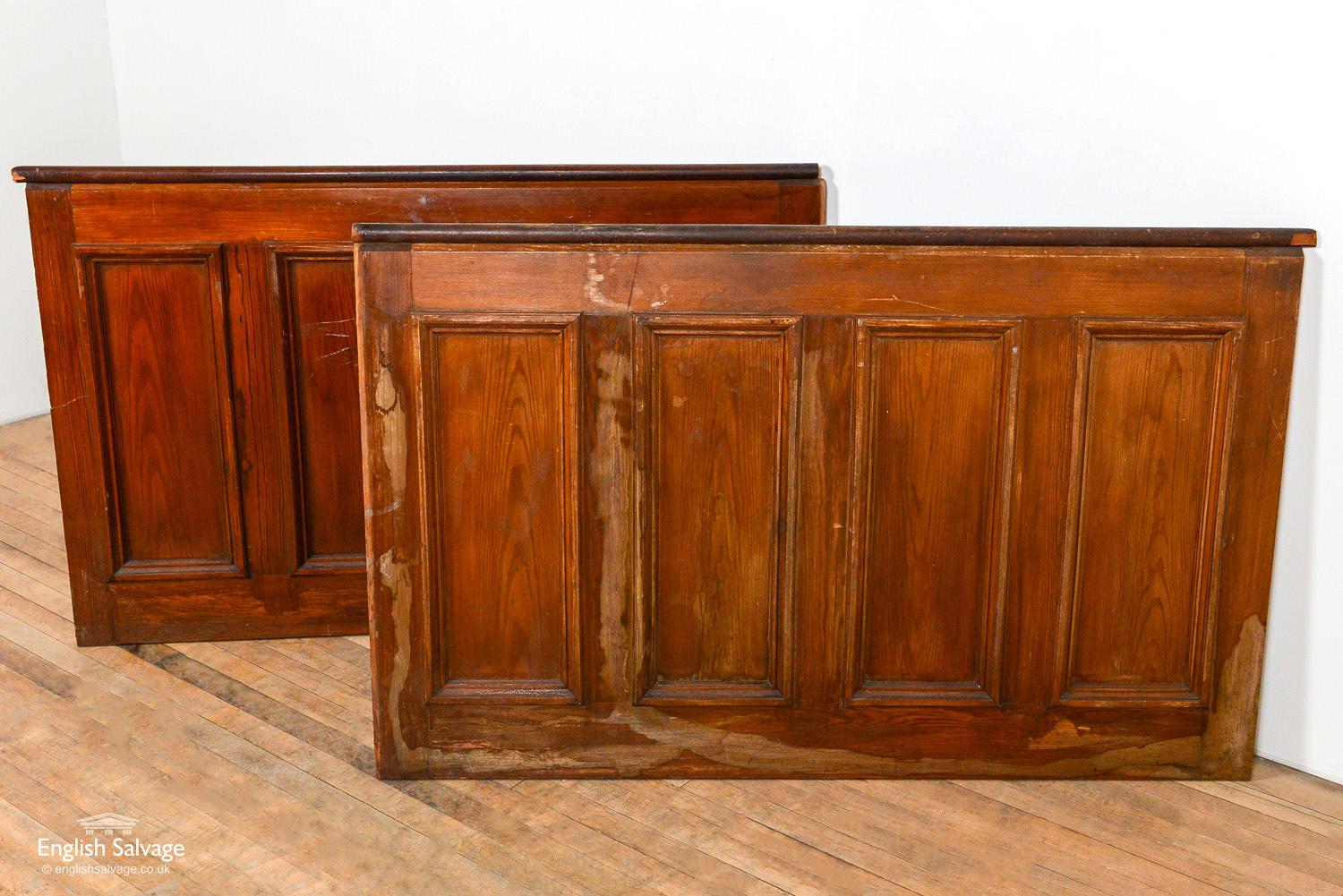 Pitch Pine Dado Panelling from a Welsh Chapel, 20th Century In Good Condition For Sale In London, GB