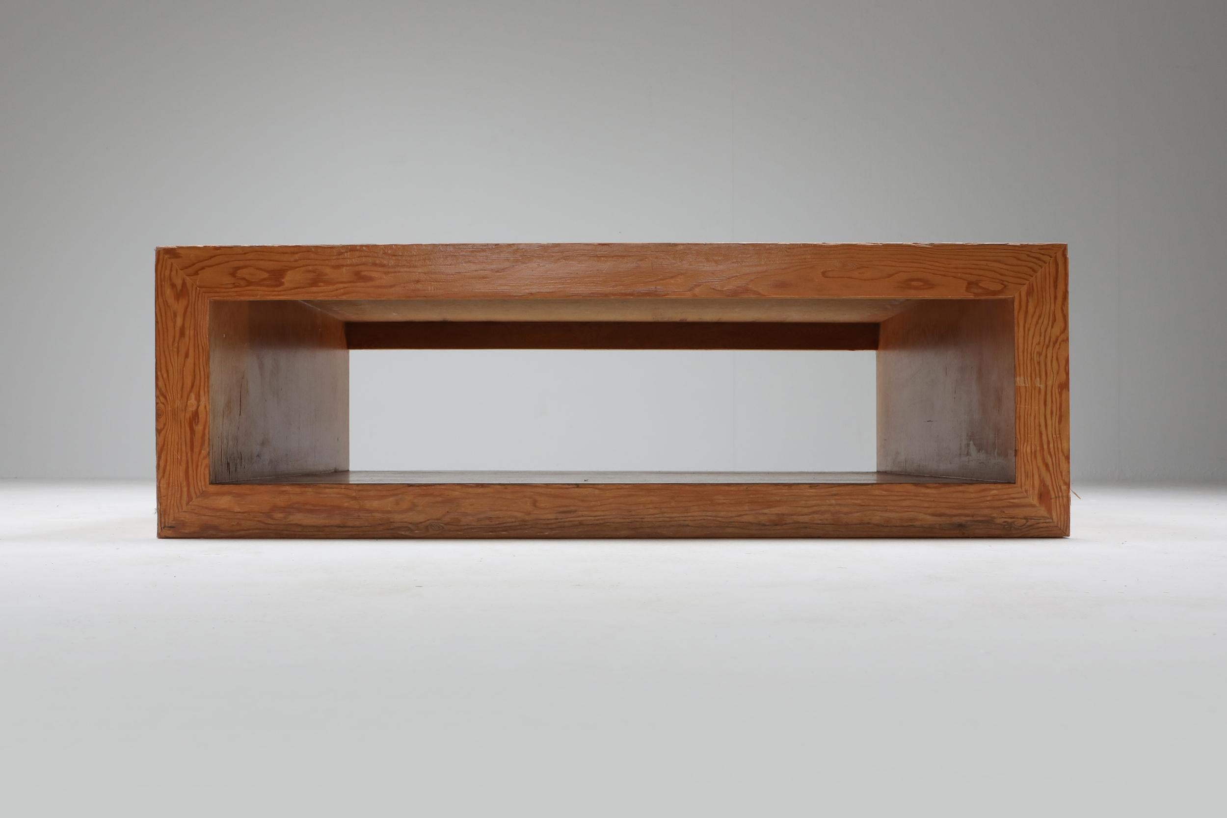 Pitch Pine Midcentury Coffee Table 7