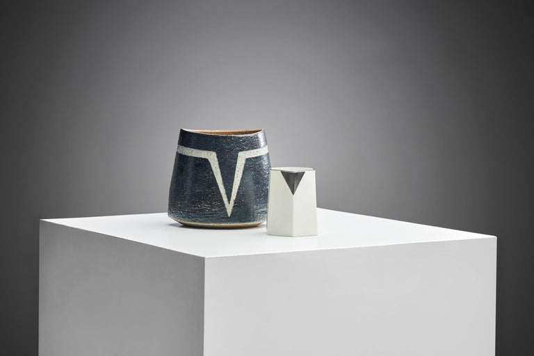 Pitcher and Stoneware Vase by Bodil Manz & Trine Heegaard, for Kristen In Good Condition In Utrecht, NL