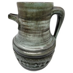 Vase Jean de Lespinasse JDL céramique Bleu Français Französische Riviera 1950