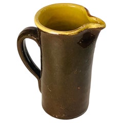 Pitcher in Ceramic from Vallauris, Brown Color, France, 1960