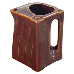 Pitcher in Ceramic from Vallauris, Brown Color, Original Shape, Francec 1970