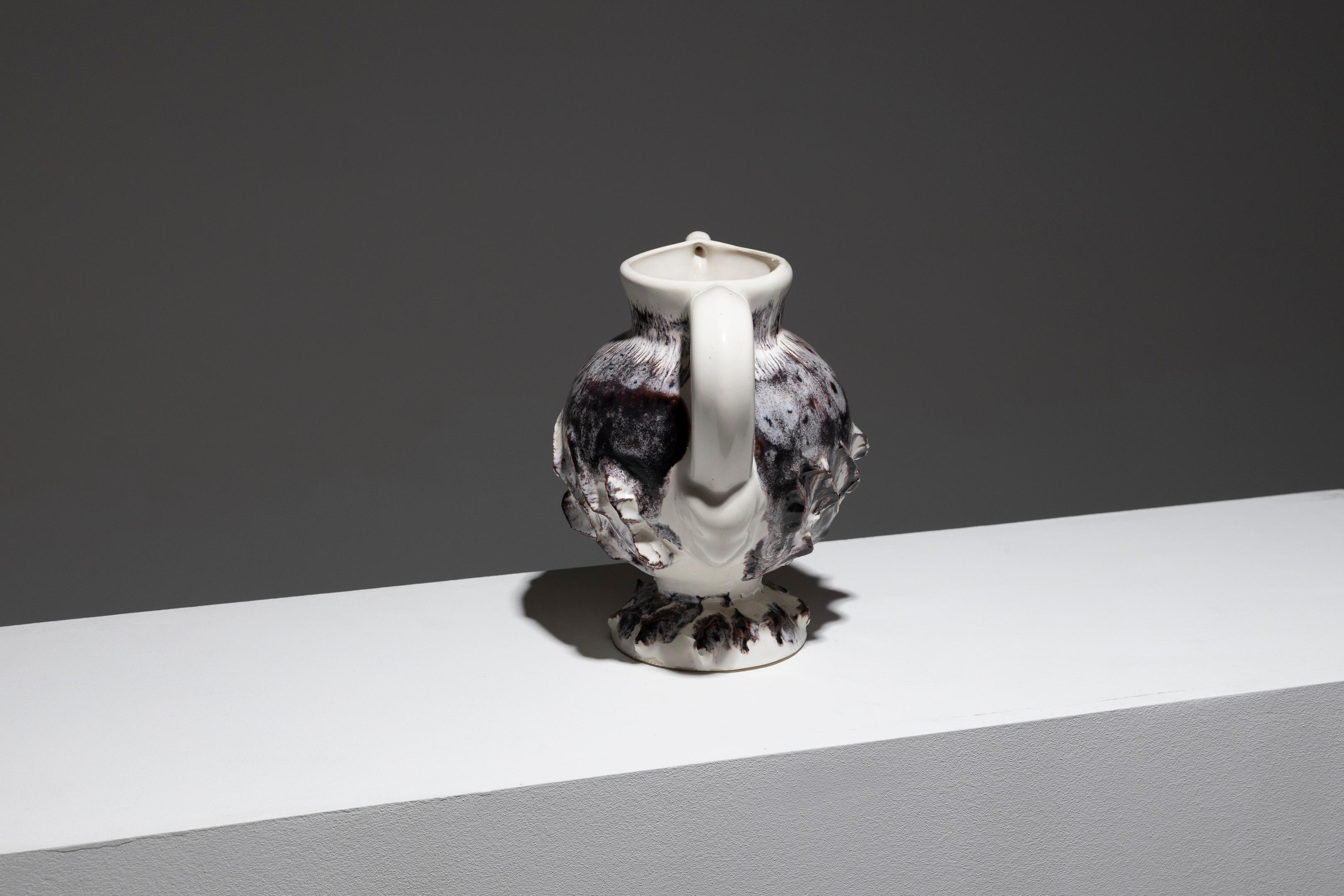 Pitcher in Faience, Vallauris, 1990s 1