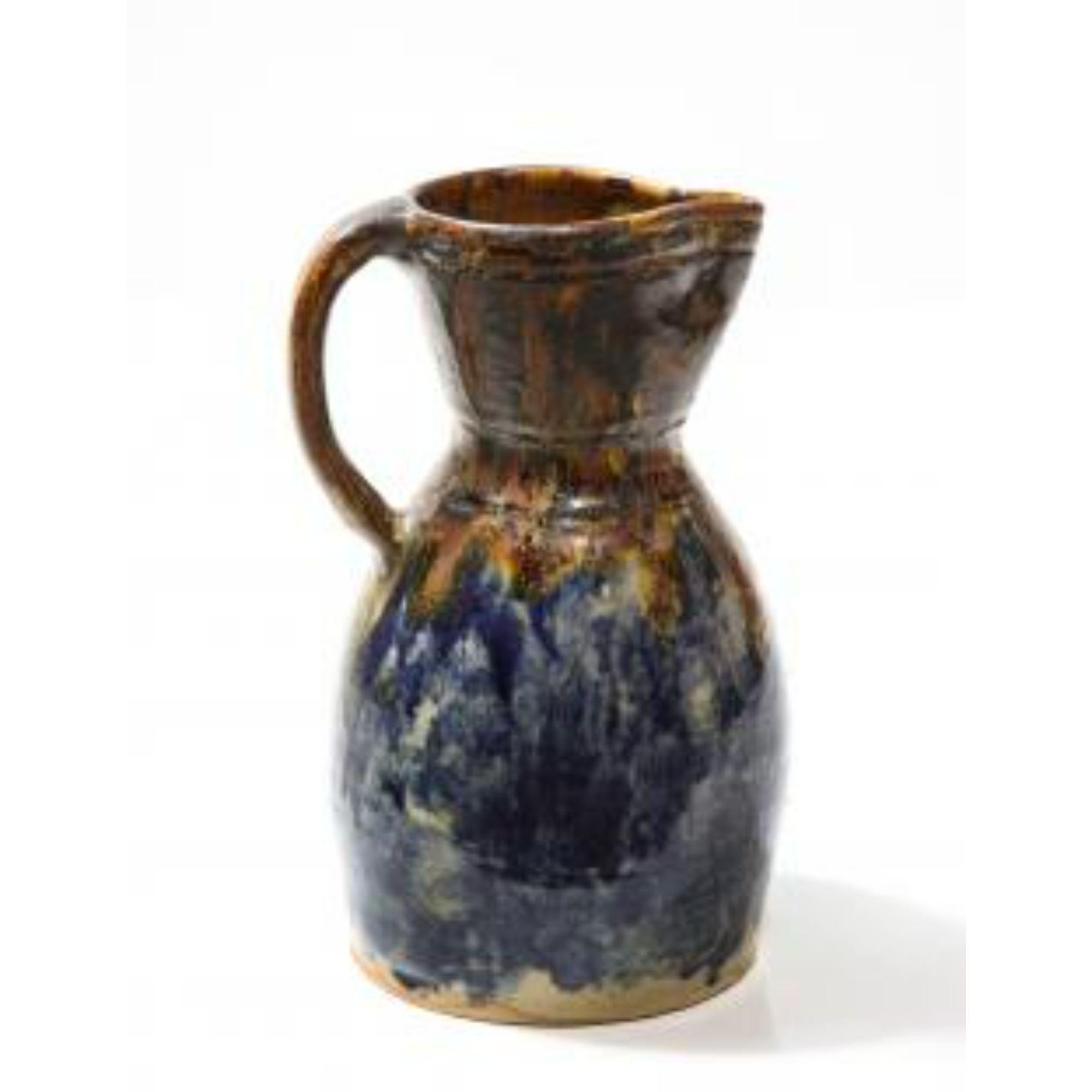 French Pitcher in Glazed Ceramic by Joseph Talbot, circa 1940 For Sale