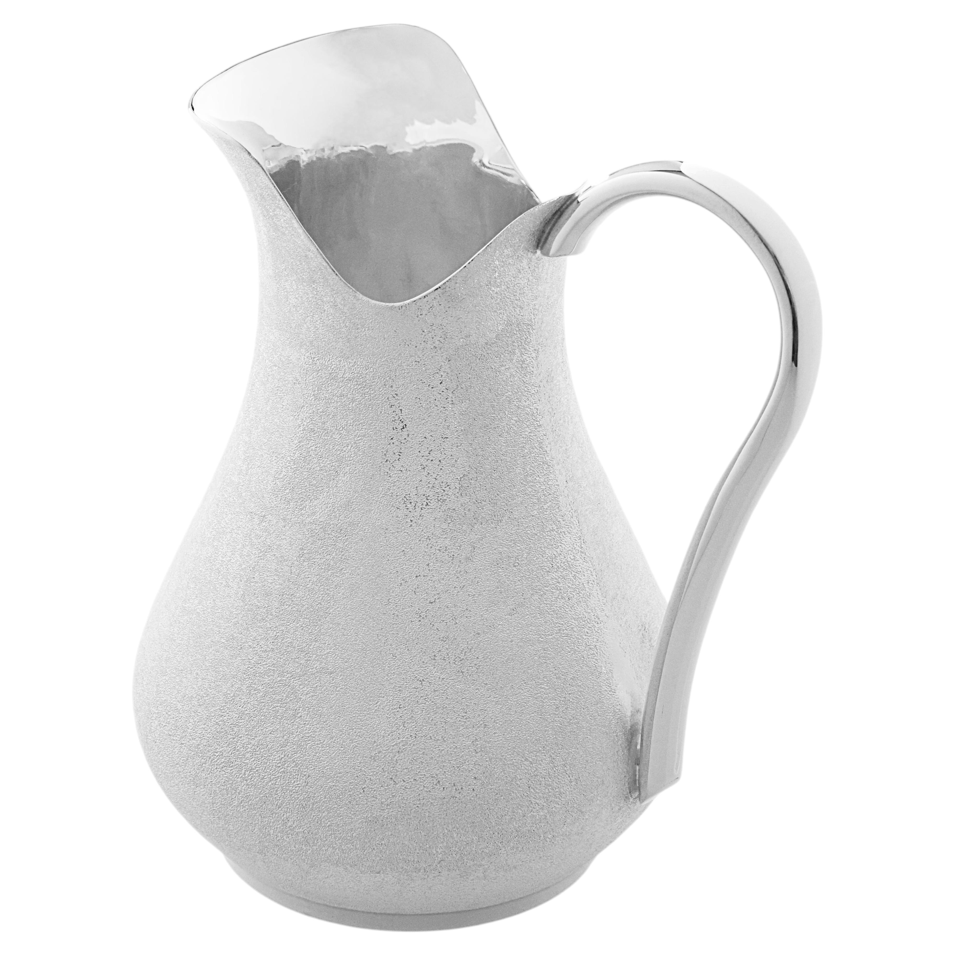 Pitcher, Solid Pure Silver, Best Luxory Wedding Gift , Hand Made in Italy, 2026 For Sale