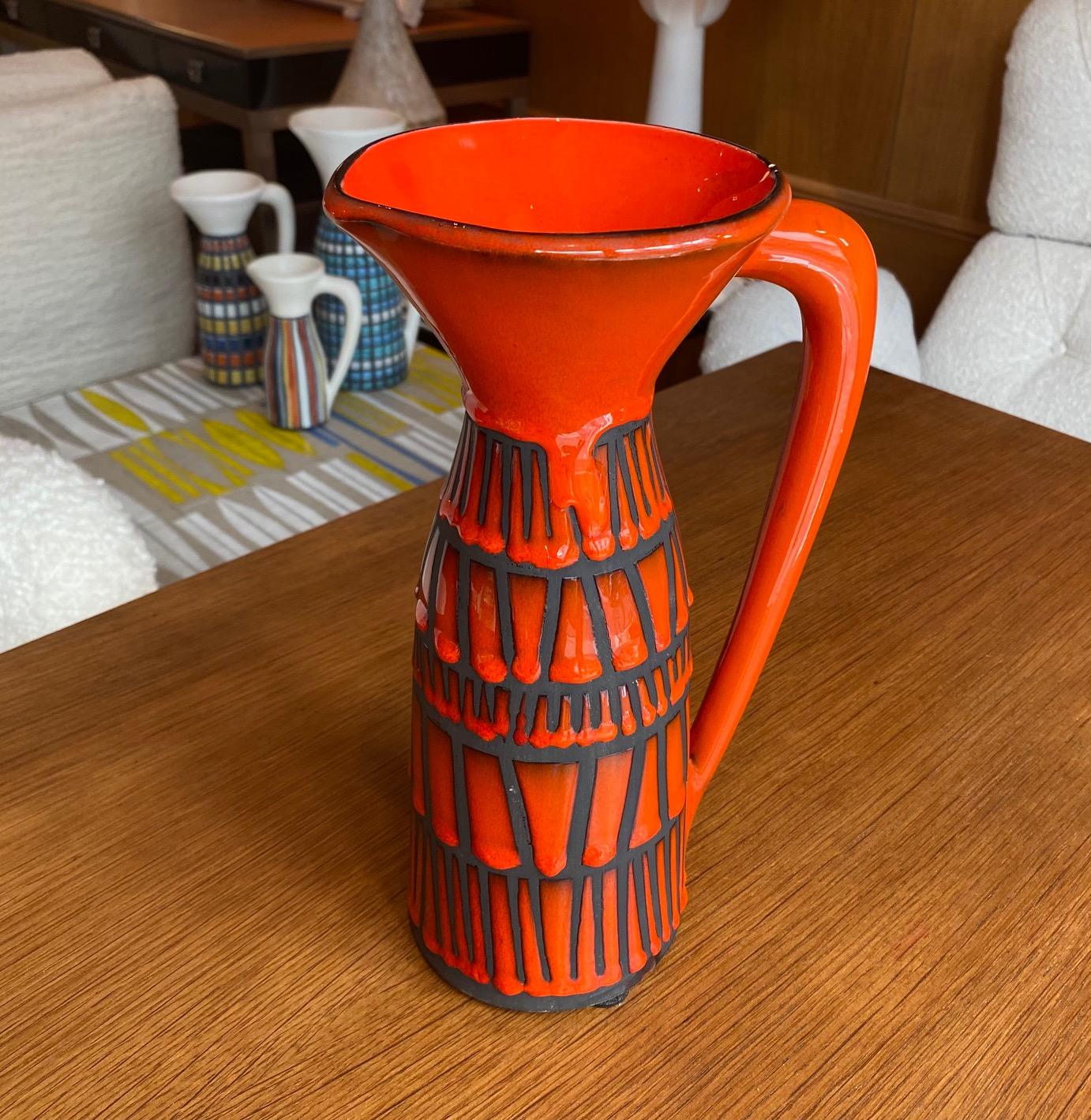 Mid-20th Century Pitcher / Vase by Roger Capron, France, 1960s