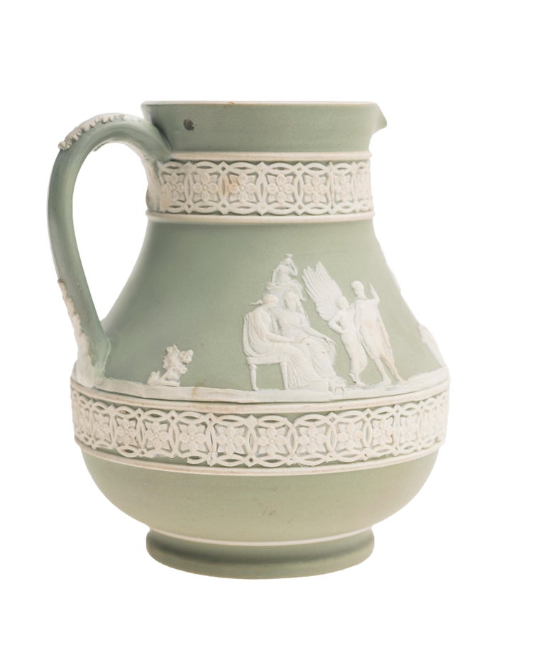 Pitcher with Mythological Scenes, Wedgewood Ceramics, Second Half of 1800  For Sale at 1stDibs