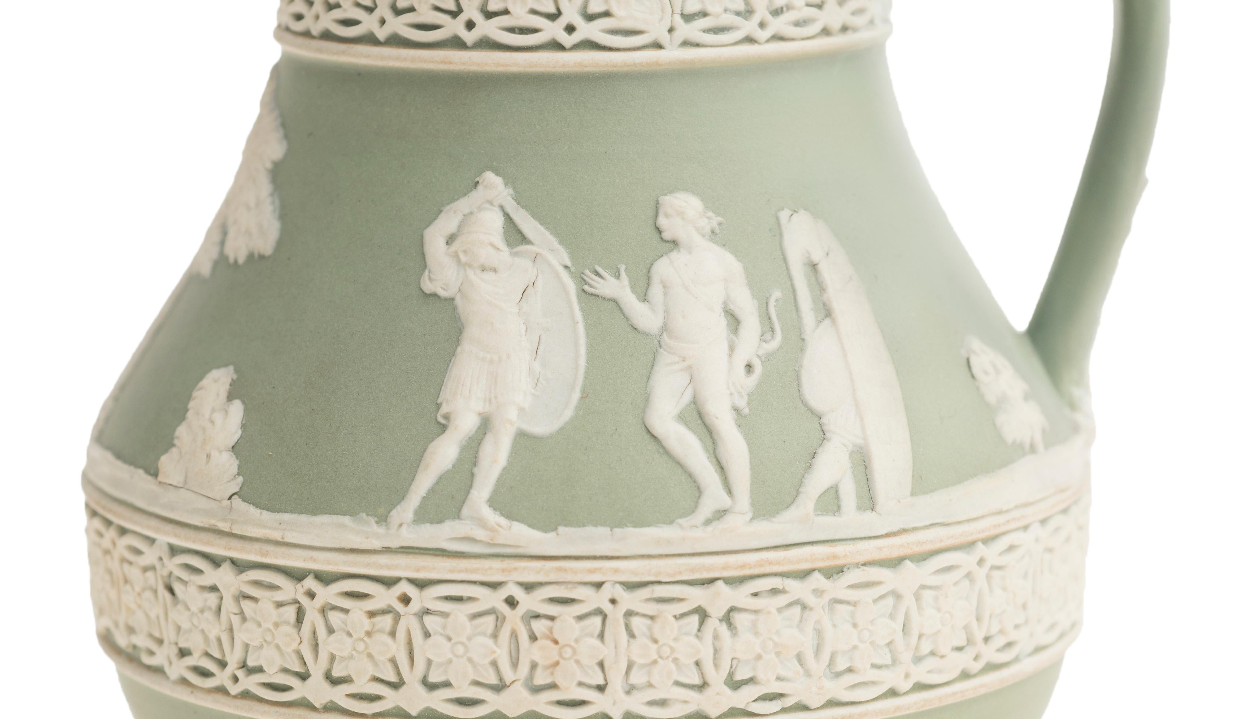 Krug mit mythologischen Szenen, Wedgewood-Keramikhersteller. 
Zweite Hälfte des Jahres 1800.
Gute Bedingungen.
