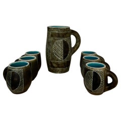 Pitchers and cup by Les 2 Potiers