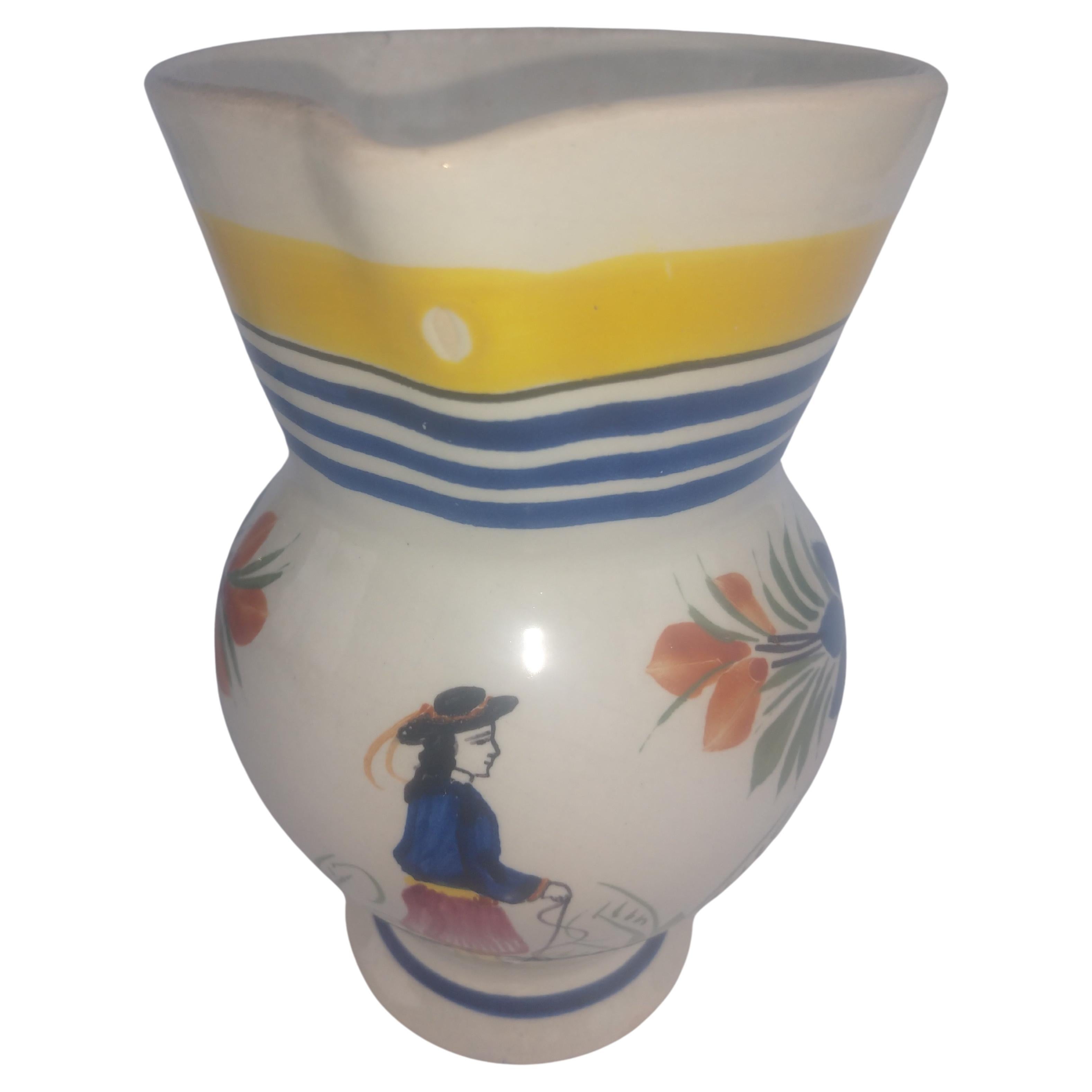 Krüge von Henriot Quimper Fayence, Frankreich (Französische Provence) im Angebot