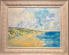 "Plage les Dunes" Francia del nord Olio cm. 62 x 48 1995