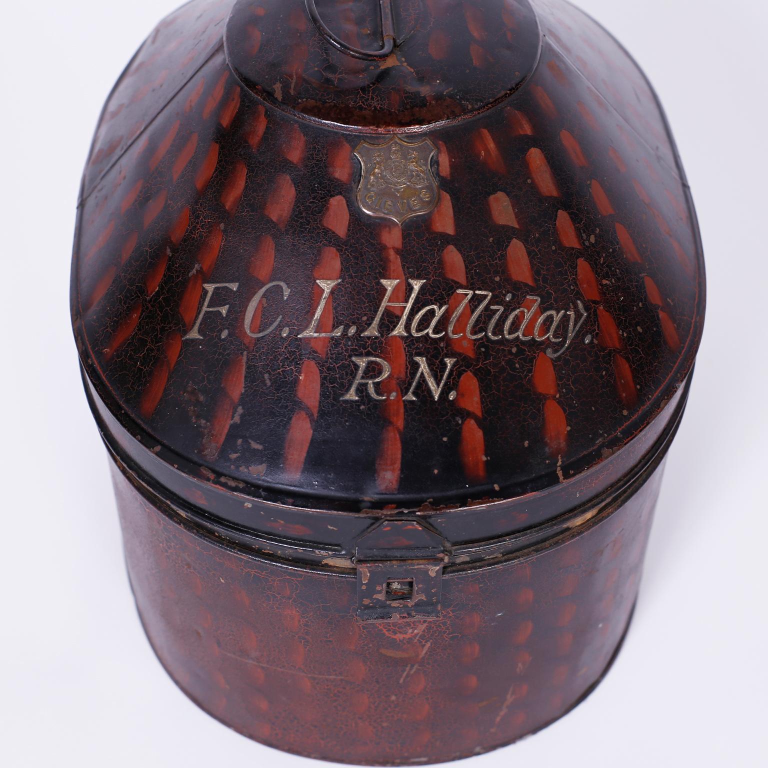 English Pith Helmet in the Original Tole Box