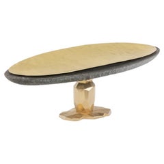 “Pitoin” bowl in hammered brass slate. Contemporary Work. LS5954637Y