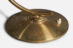 Pitt Müller 'Attribution', Table Lamp, Brass, Lacquered Metal, Germany, 1950s