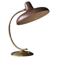 Pitt Müller 'Attribution', Table Lamp, Brass, Lacquered Metal, Germany, 1950s