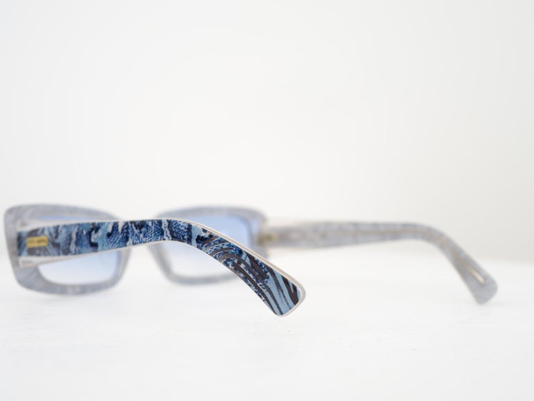 Pitti donna blue vintage sunglasses For Sale at 1stDibs