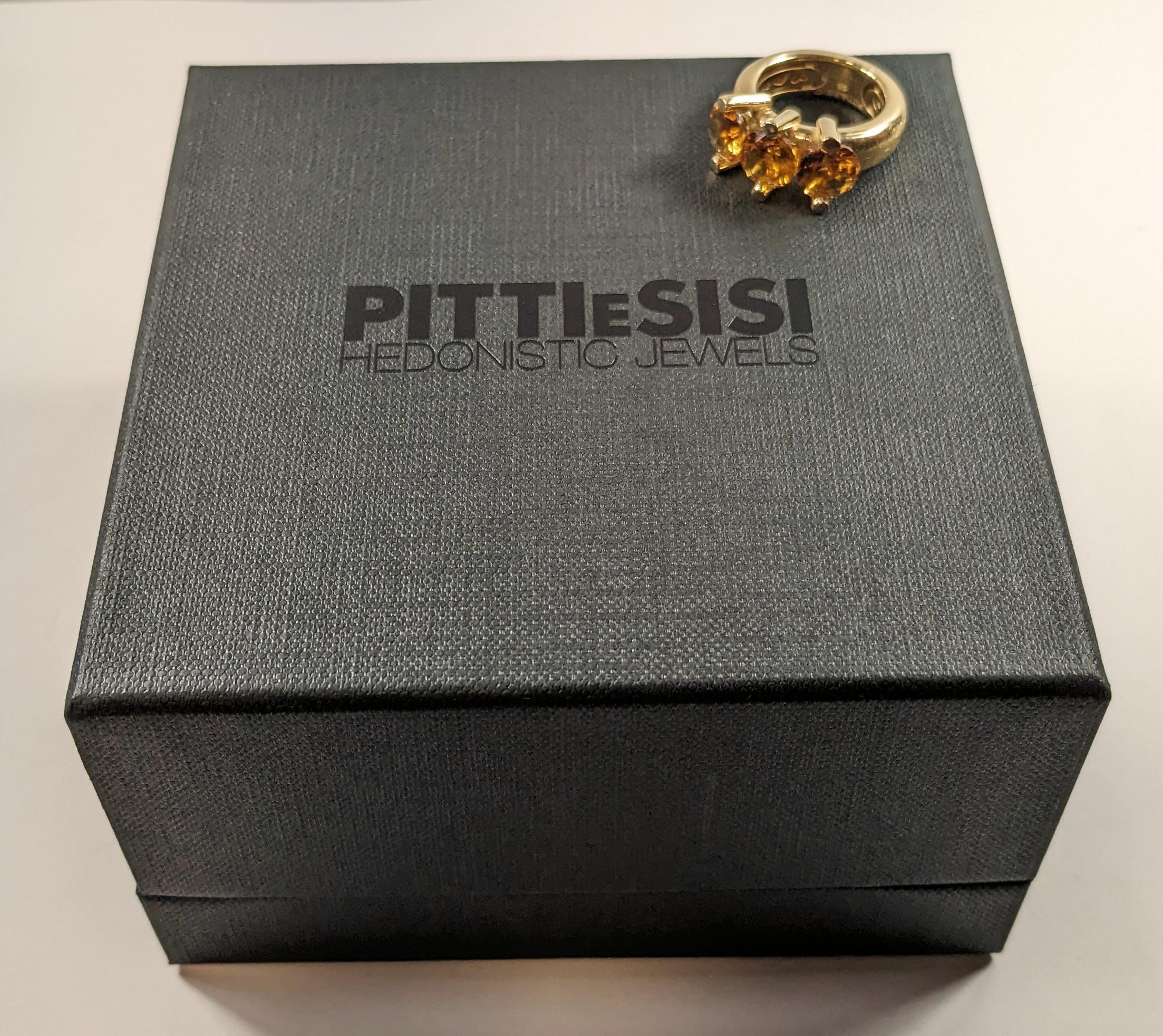 PittieSisi Cocktail Amethyst Silver Ring For Sale 3