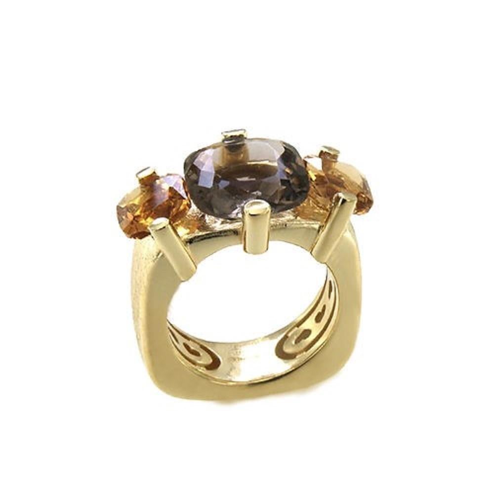 Contemporary PittieSisi Cocktail Amethyst Silver Ring For Sale