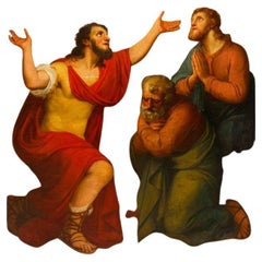Pittore neoclassico, XIX secolo, Cornelio riceve lo Spirito Santo con Pietro