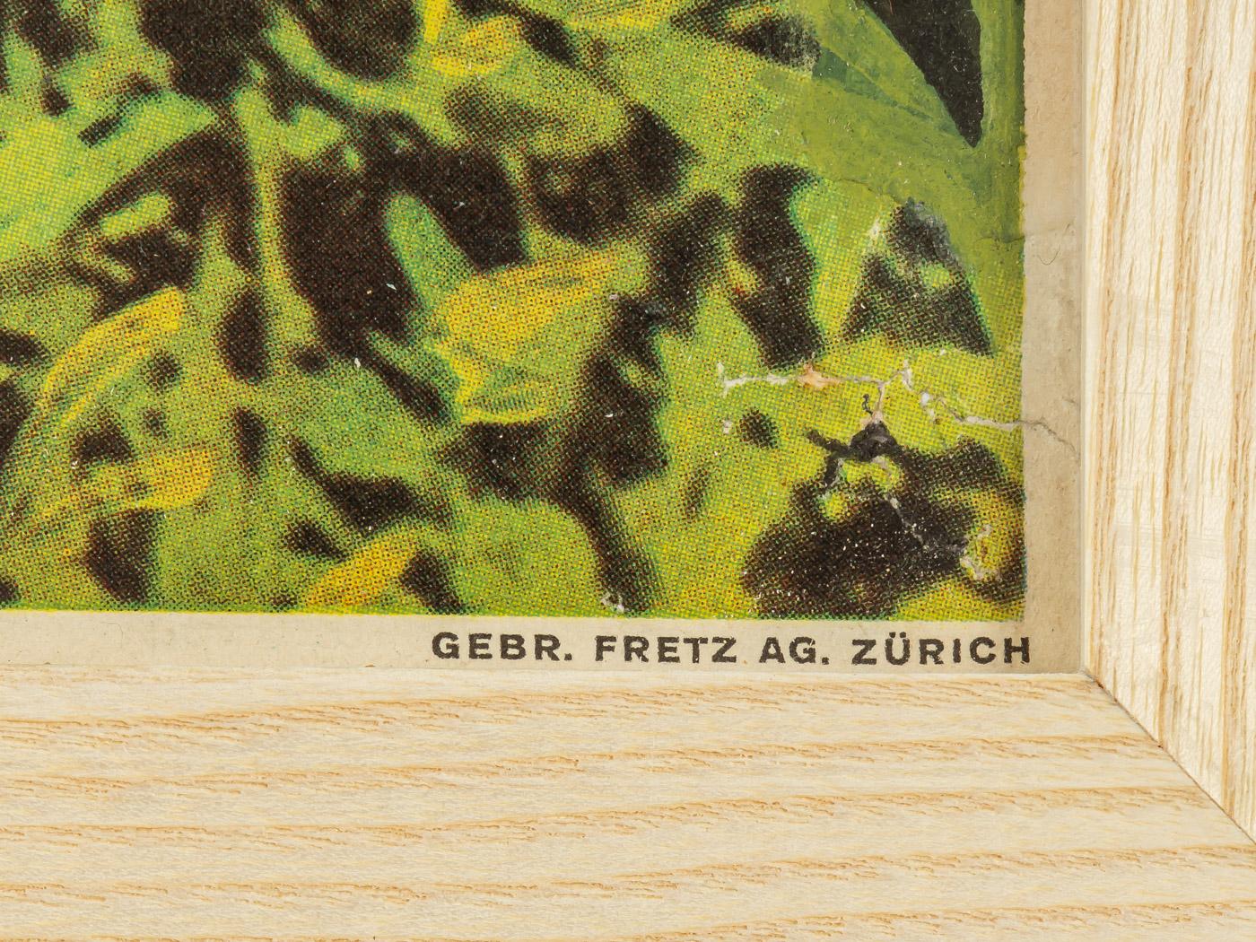 Prächtiges Davos-Poster Emil Meerkmper 1935 Schweizer Alpen Babydeer-Blumen im Angebot 1