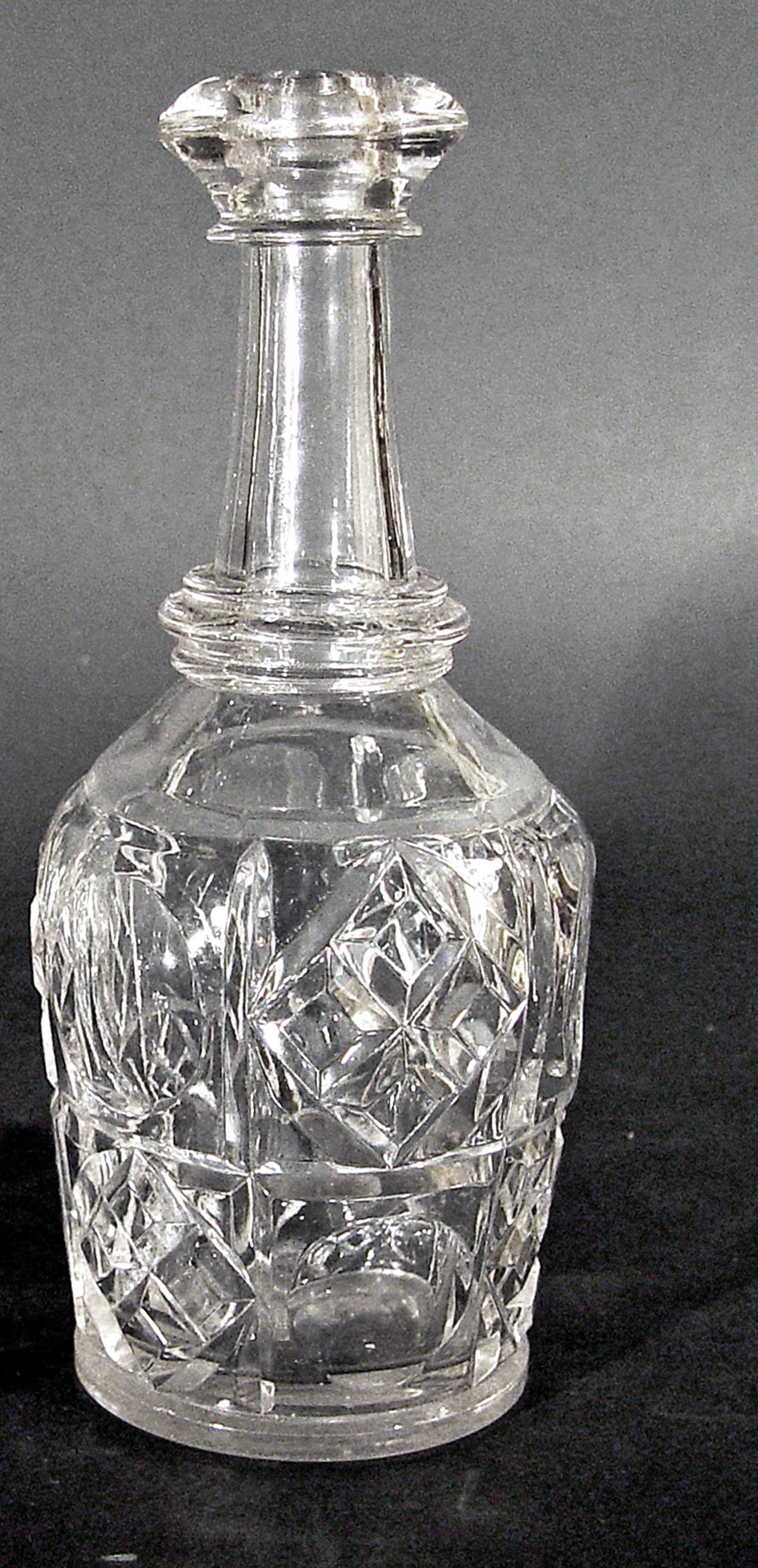 American Classical Pittsburgh Glass Bar Bottles or Decanters, Bakewell, Pears & Co.