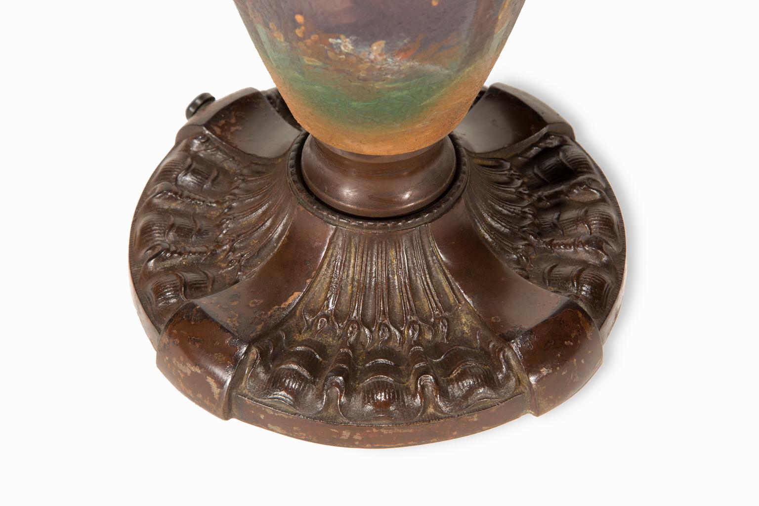 Abat-jour et lampe en verre inversé Nicolas Kopp de la Pittsburgh Glass Company  en vente 5