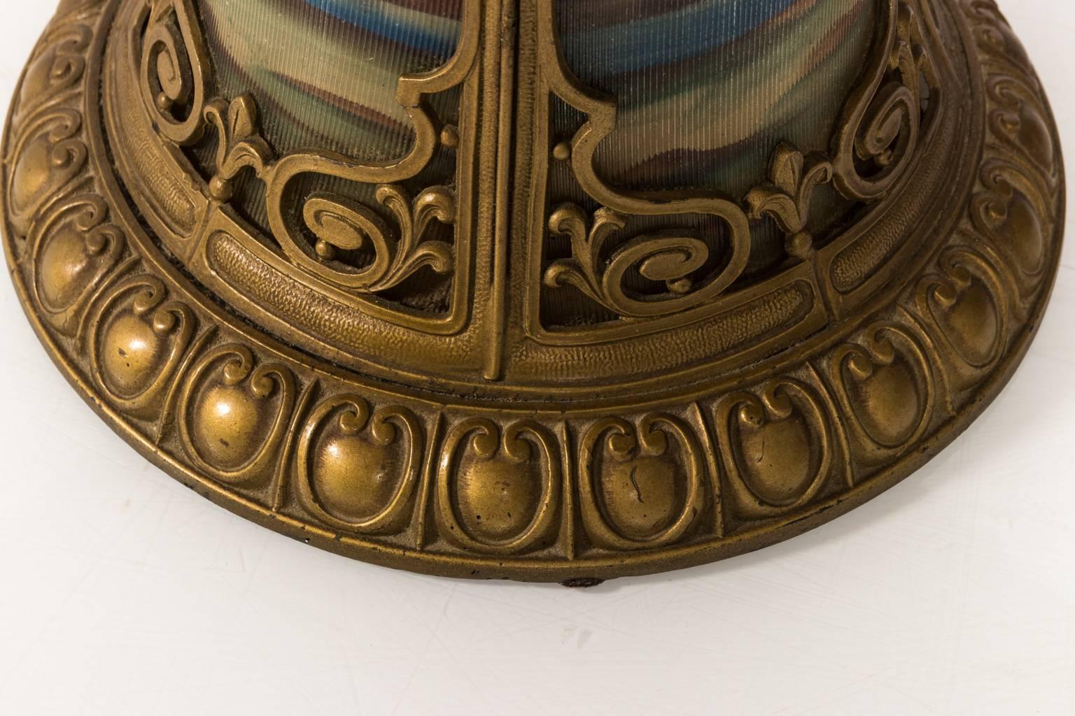Art Nouveau Pittsburgh Style Desert Lamp, circa 1915