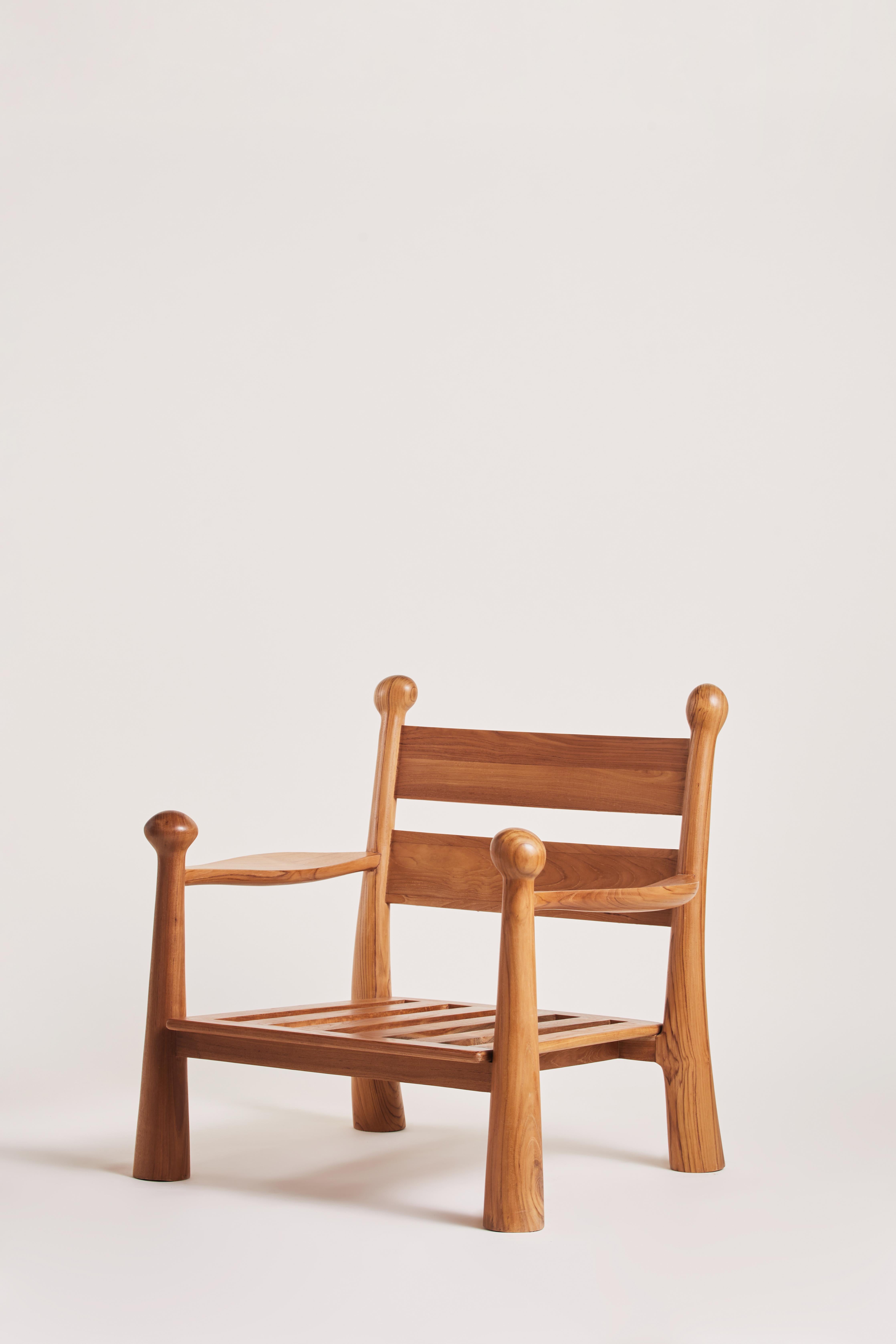 Pitufi lounge chair natural in vendita 2