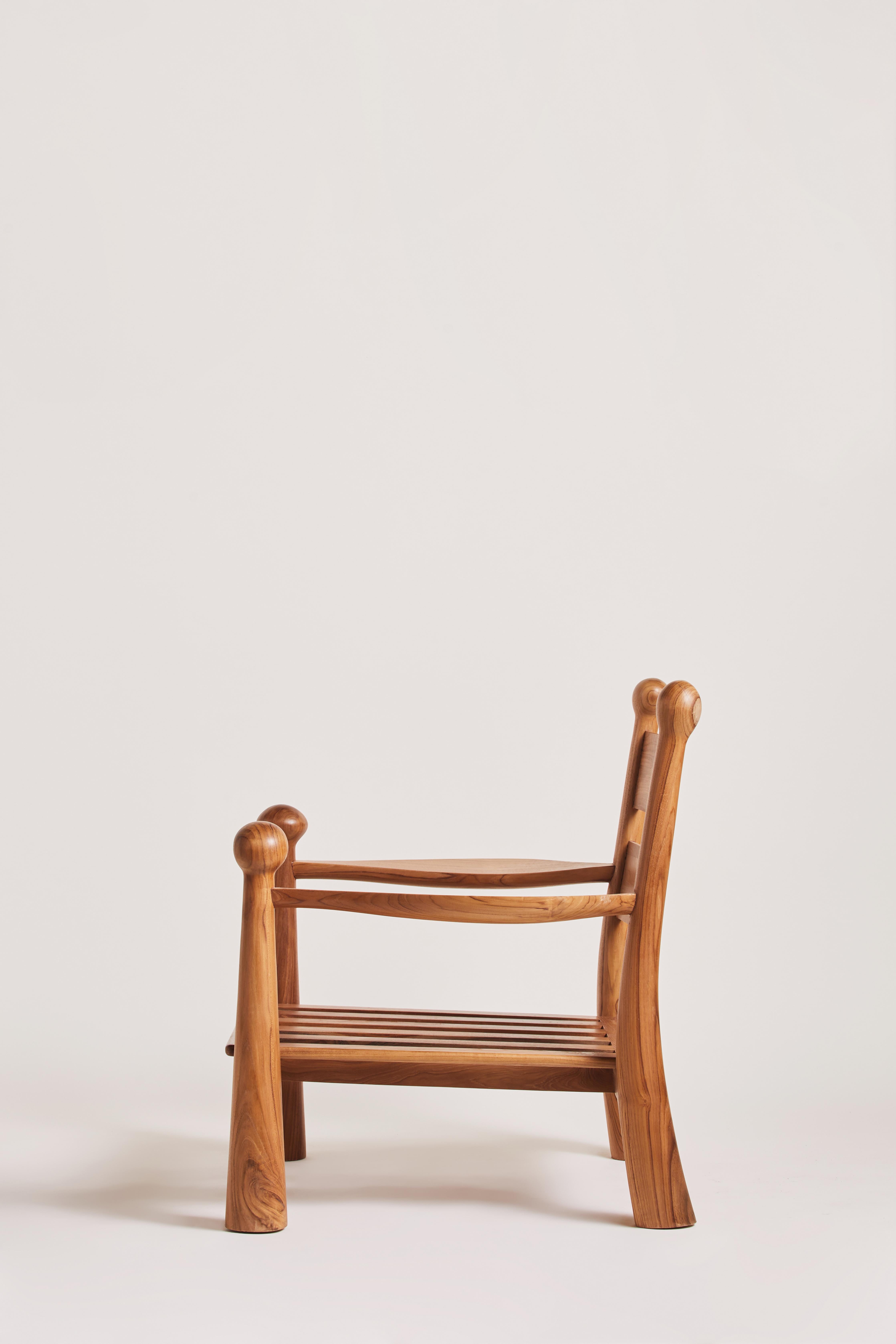 Pitufi lounge chair natural in vendita 3