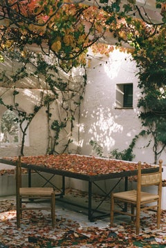 Sedia bassa da pranzo in legno di teak Pitufi di Heaps & Woods