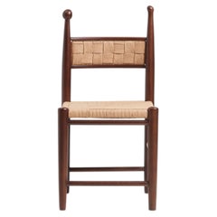 Sedia bassa da pranzo in legno di teak Pitufi di Heaps & Woods