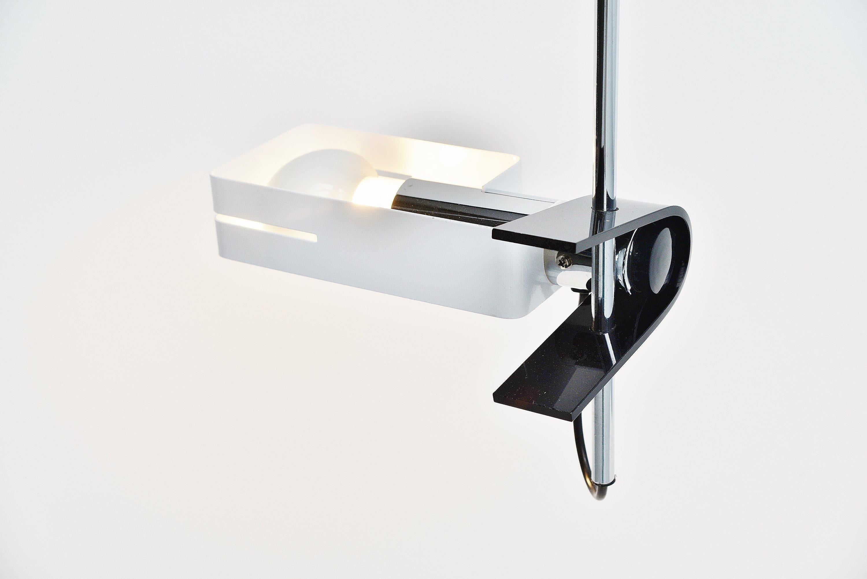 Plated Piuluce Clamp Desk Lamp, Italy, 1970