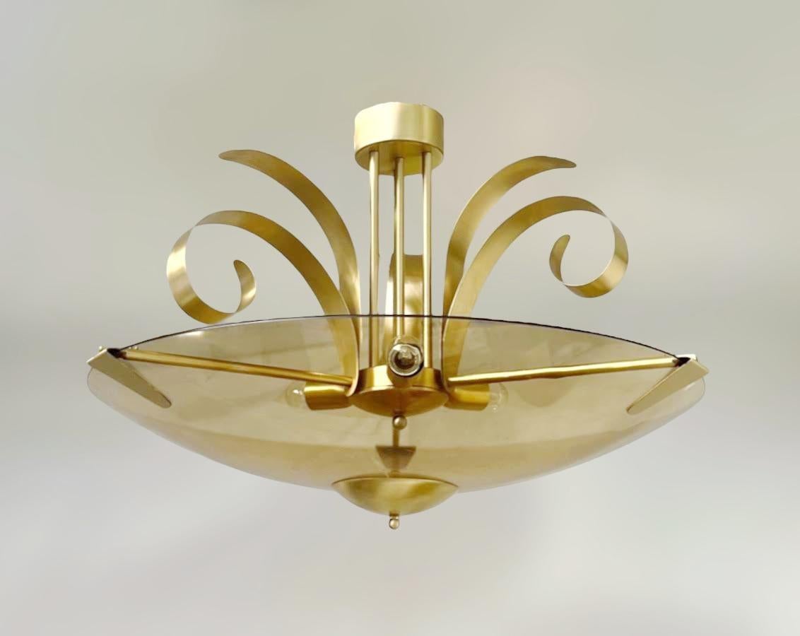 Art Déco Lampadario Piuma di Fabio LTD in vendita