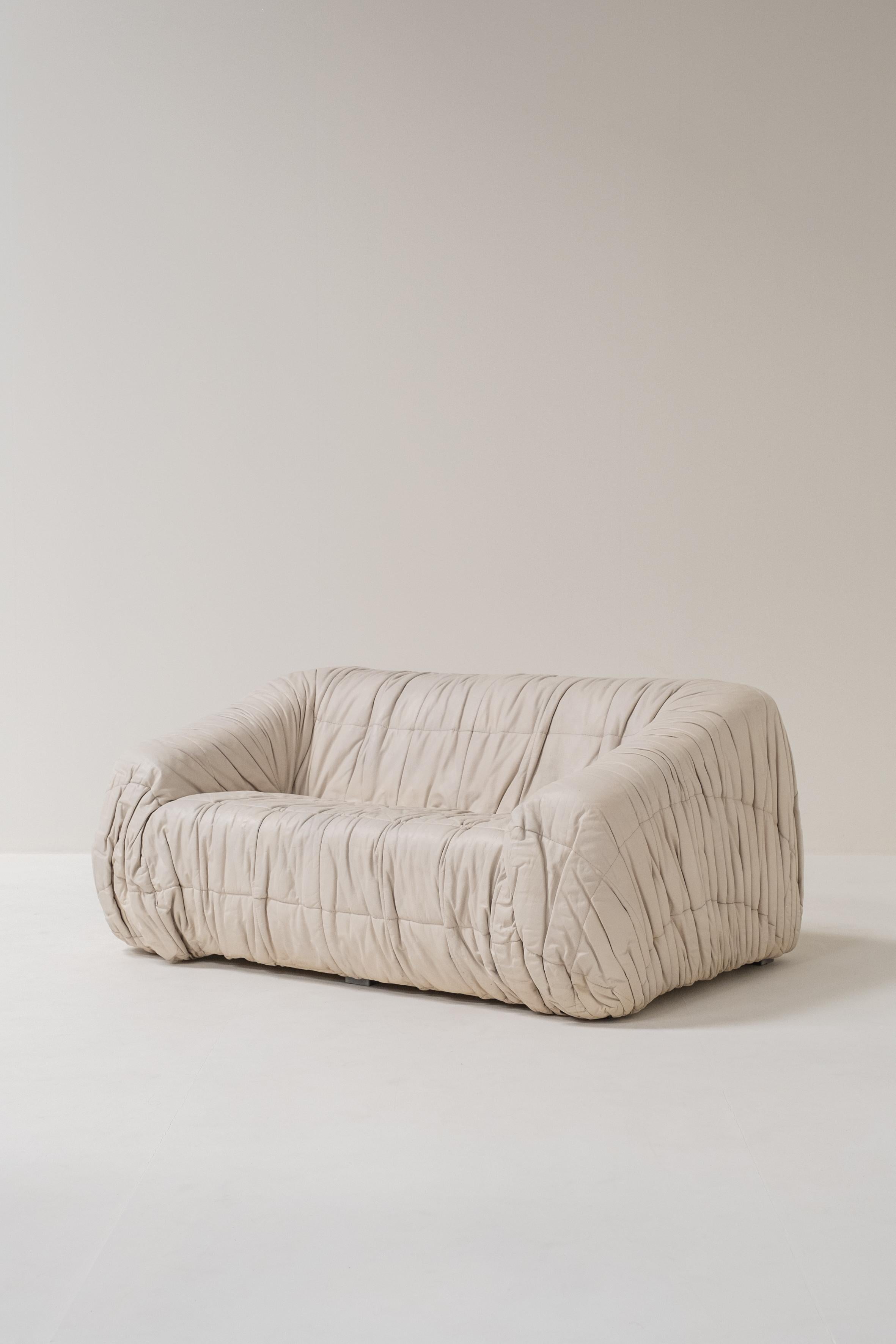 20th Century Piumino 2-seater sofa by jonathan de pas, italy, 1970s For Sale