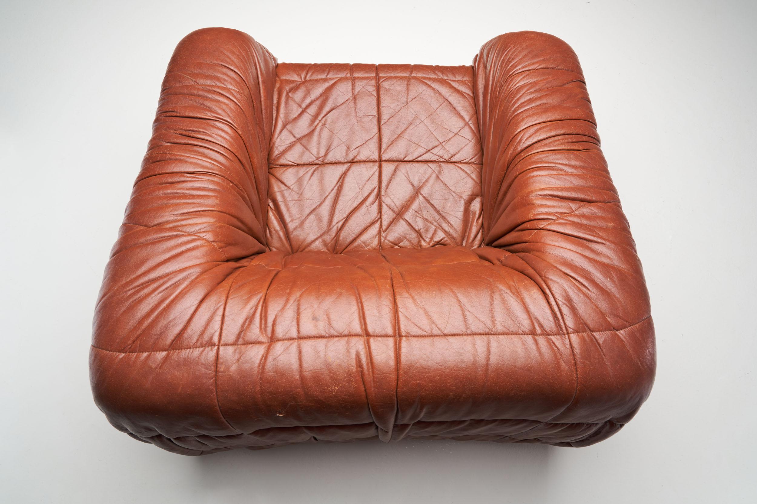 “Piumino” Club Chair by De Pas, D’urbino & Lomazzi for Dell’Oca, Italy 1970s For Sale 1