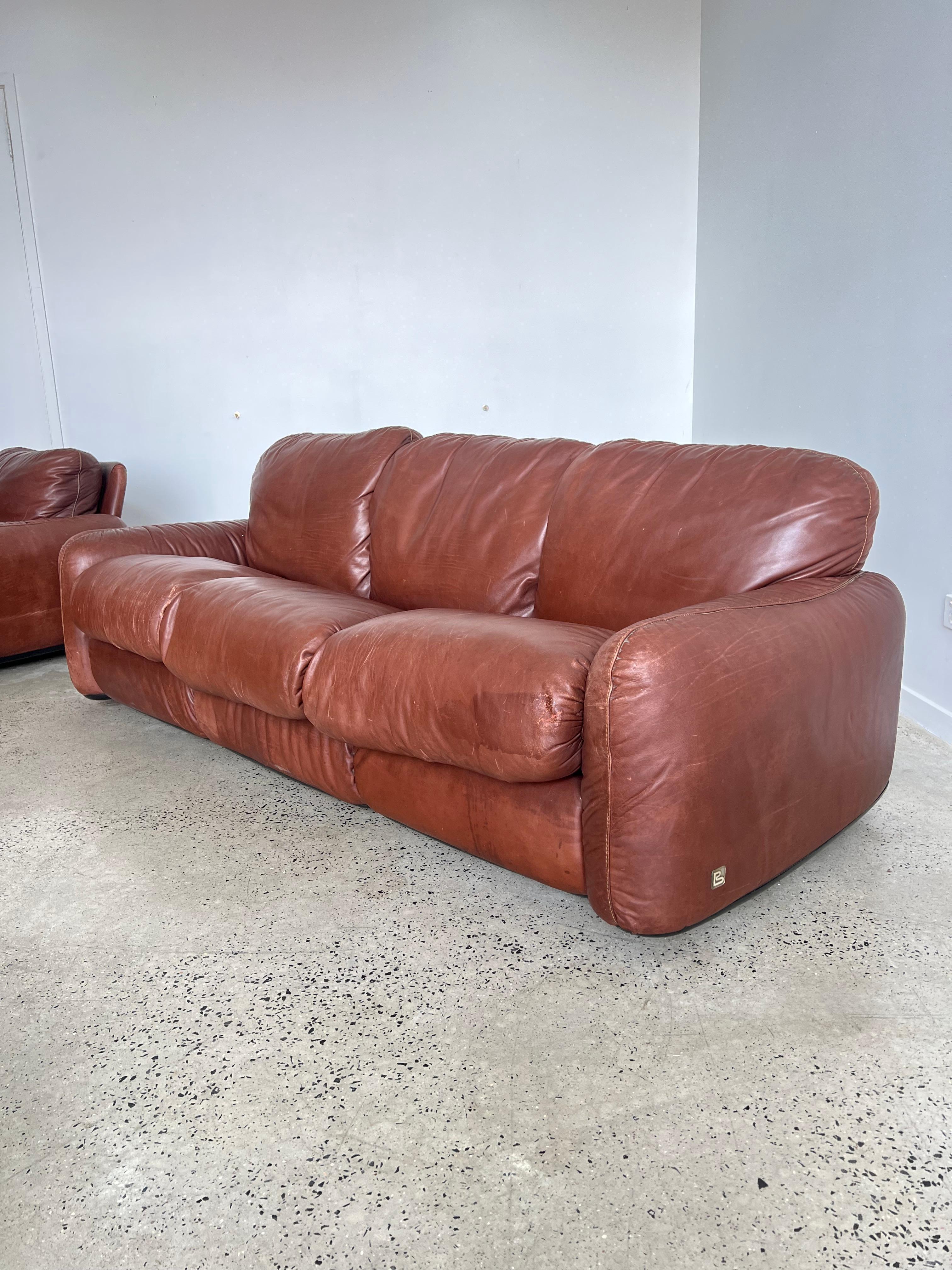 Mid-Century Modern Piumotto Set Sofa by Arrigo Arrigoni for Busnelli