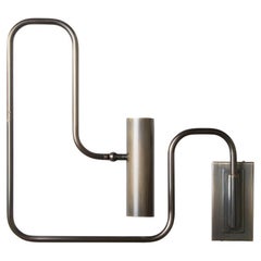 Pivot-Wandleuchte mit schwenkbaren Armen aus handgeriebenem Messing