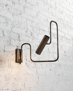 Pivot Single Wall Sconce with Articulating Arms in Medium Bronze