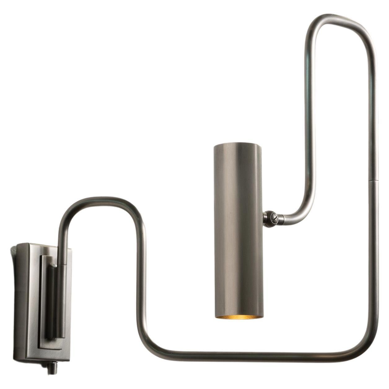 Pivot Single Wall Sconce with Articulating Arms in Medium Bronze