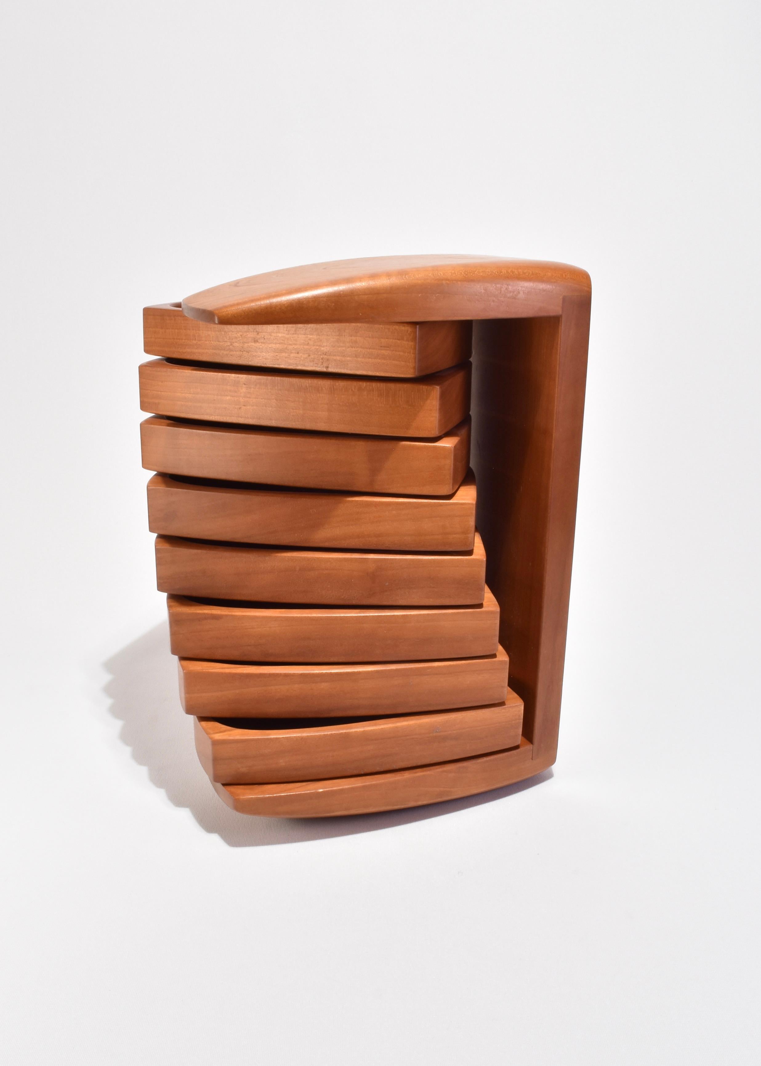 Late 20th Century Pivoting Jewelry Box For Sale