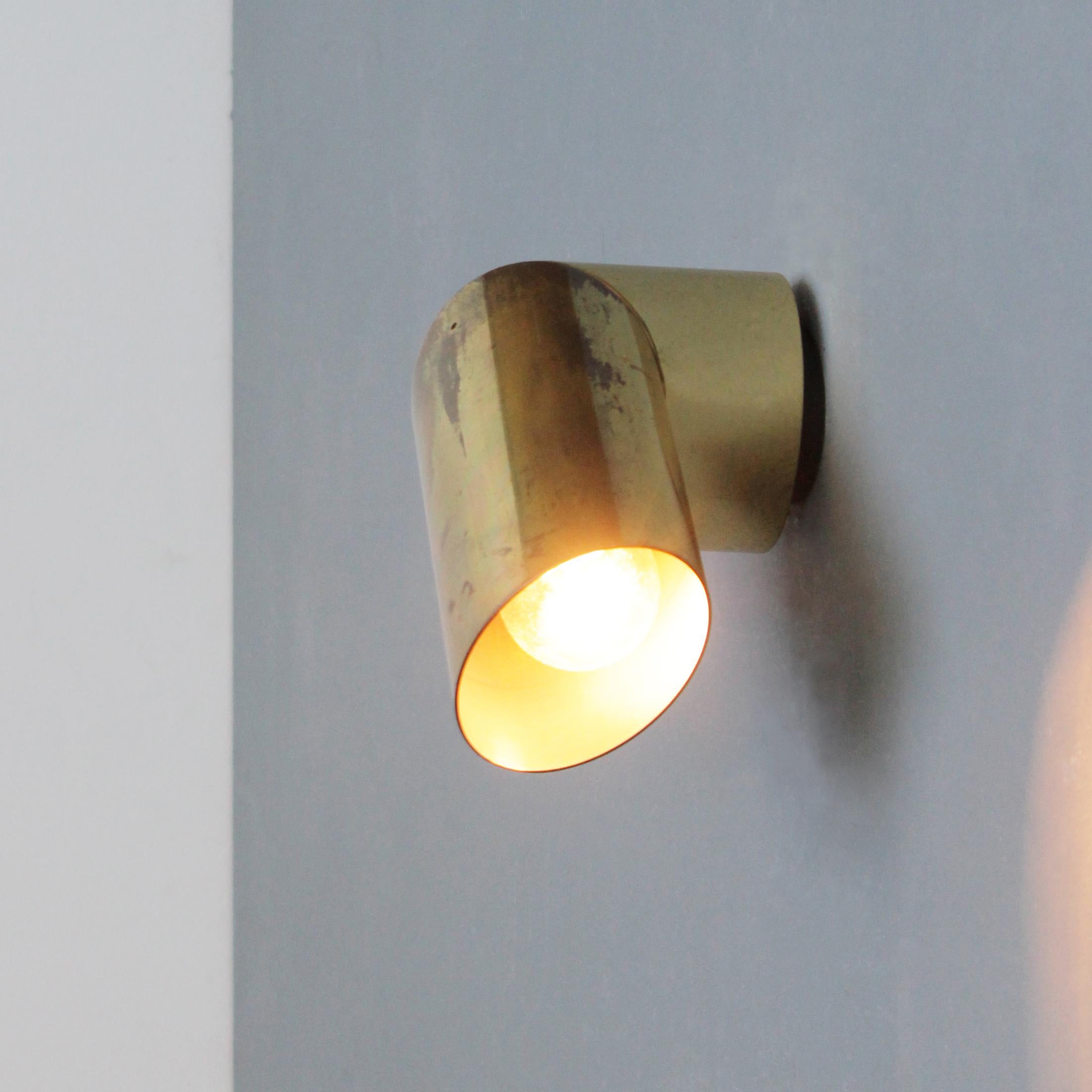 Brass Pivoting Sconce Geometral by Nanda Vigo