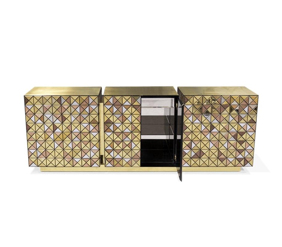 Portuguese Modern Contemporary Pixel Anodized Sideboard by Boca do Lobo  For Sale